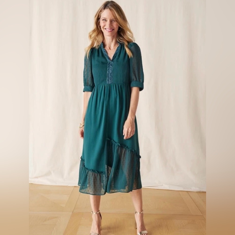 Matilda Jane Deep Green Midi Dress